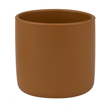 Silikon Mini Bardak Woody Brown Bebek İçin Ergonomik ve Hijyenik İlk Bardak