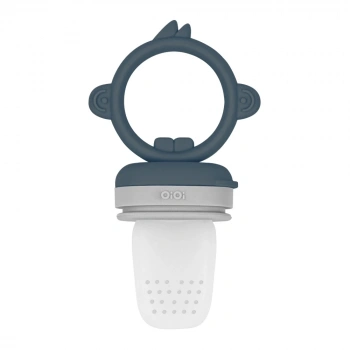   Silikon Püre Meyve Sebze Emziği Deep Blue / Powder Grey