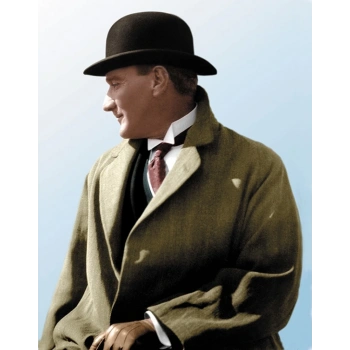 Çocuk Siyah Renk Atatürk Şapkası