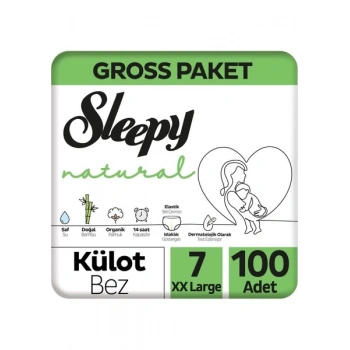Eğitici Oyuncak Sleepy Natural Külot Bez Gross Paket 7 Beden 100 Adet