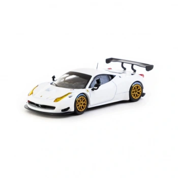 Eğitici Oyuncak Tarmac Works X iXO Models 1/64 Ferrari 458 Italia GT3 White