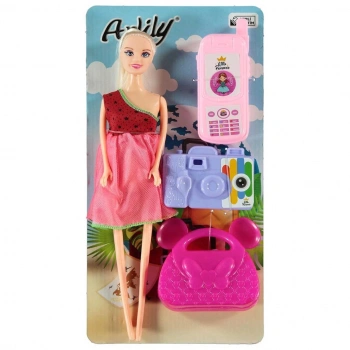 Çocuk Oydaş Anlily Poşette Telefonlu Fotoğraf Makineli Bebek 2446