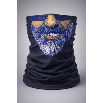 Sakallı Yüz Desenli Baf – Çok Amaçlı Boyunluk & Maske 1 No