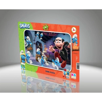 SMURF FRAME PUZZLE 24 PARÇA