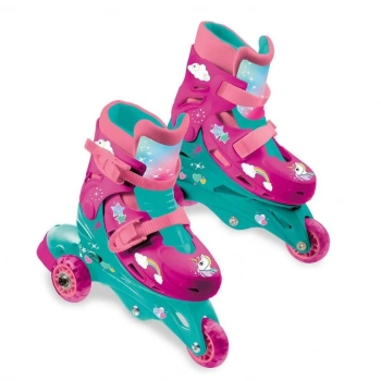 Unicorn Desenli Inline 3 Tekerlekli Paten