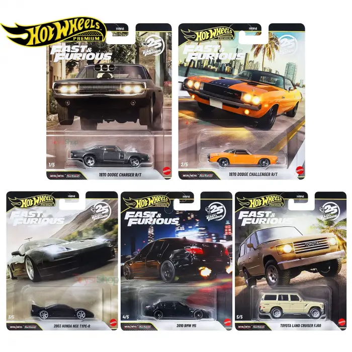Hot Wheels Premium Fast & Furious Mix 3 - HNW46 - 956Q