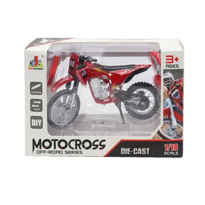 Alloy Model Motosikler Off-Road Serisi 1:18