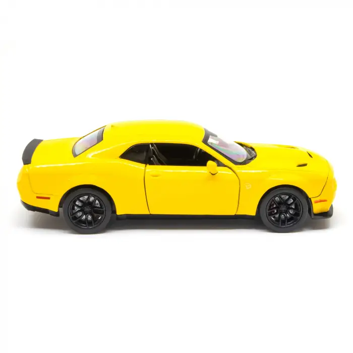 Motor Max 1:24 2018 Dodge Challenger SRT Hellcat Widebody Diecast Model Araba Sarı - 79350