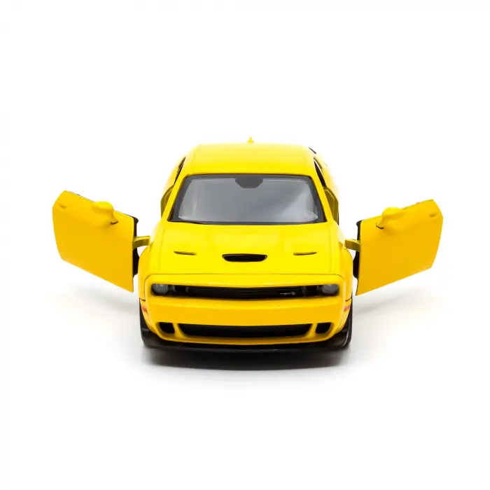 Motor Max 1:24 2018 Dodge Challenger SRT Hellcat Widebody Diecast Model Araba Sarı - 79350