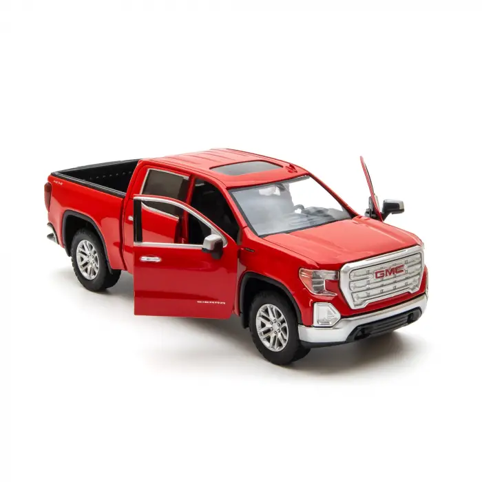 Motor Max 1:27 2019 GMC Sierra 1500 SLT Crew Cab Diecast Model Araba Kırmızı - 79361