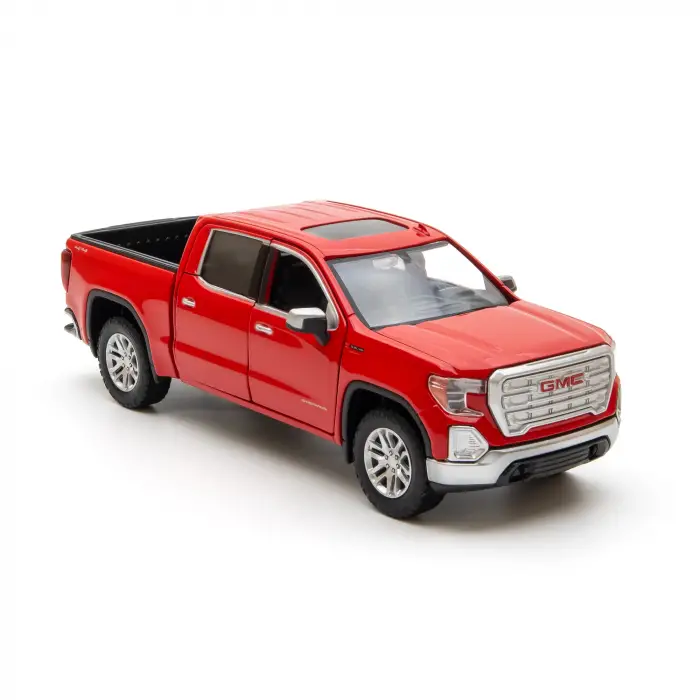 Motor Max 1:27 2019 GMC Sierra 1500 SLT Crew Cab Diecast Model Araba Kırmızı - 79361