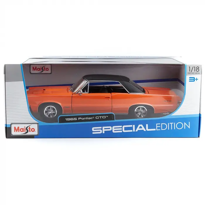 Maisto 1:18 1965 Pontiac GTO Diecast Model Araba Metalik Turuncu - 31885