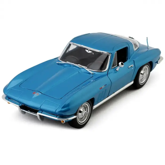 Miasto 1:18 1965 Chevrolet Corvette Diecast Model Araba Mavi - 31640