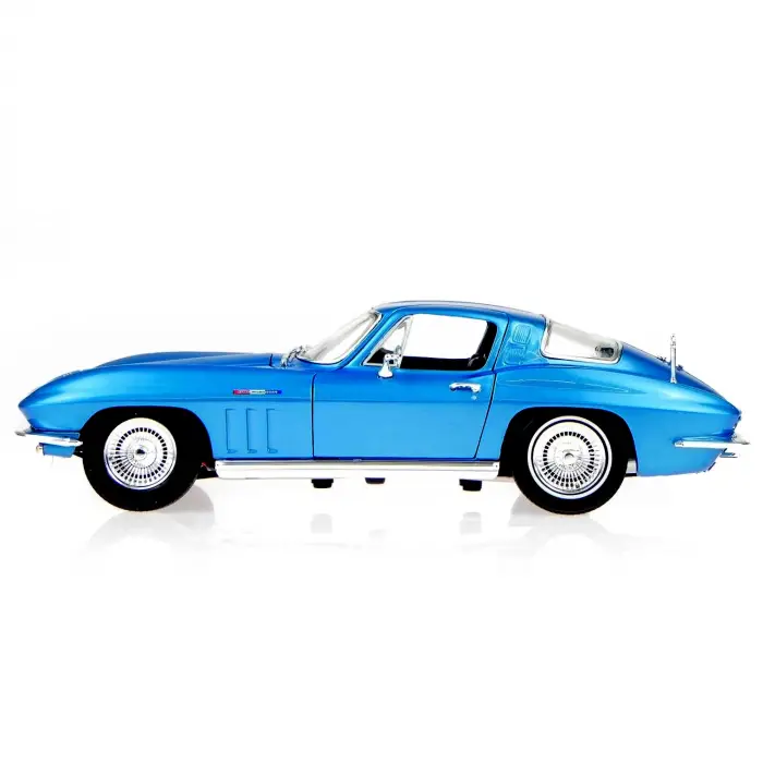 Miasto 1:18 1965 Chevrolet Corvette Diecast Model Araba Mavi - 31640