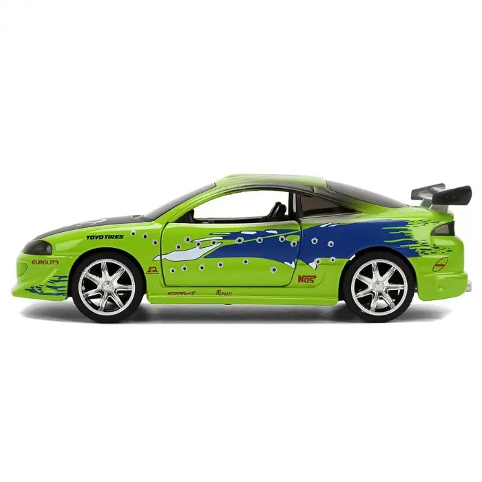 Jada 1:32 Fast & Furious Brians Mitsubishi Eclipse - Kurşun Delikli Versiyon - 24075