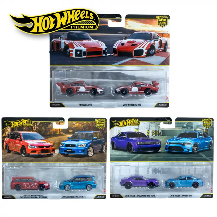 Hot Wheels Premium İkili Paket Üç Araçlık Set 2026 - HBL96 - 979U