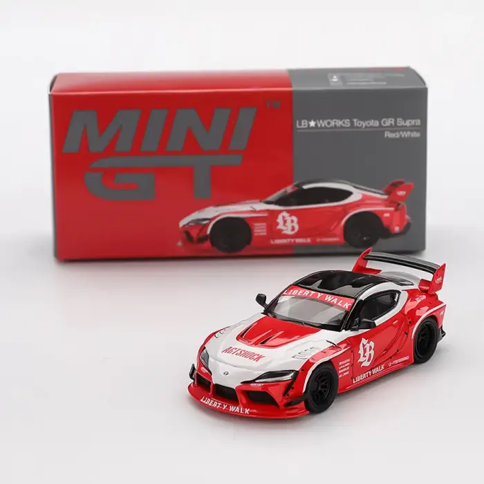 Mini GT 1/64 LB-WORKS Toyota GR Supra Red/White - MGT01103