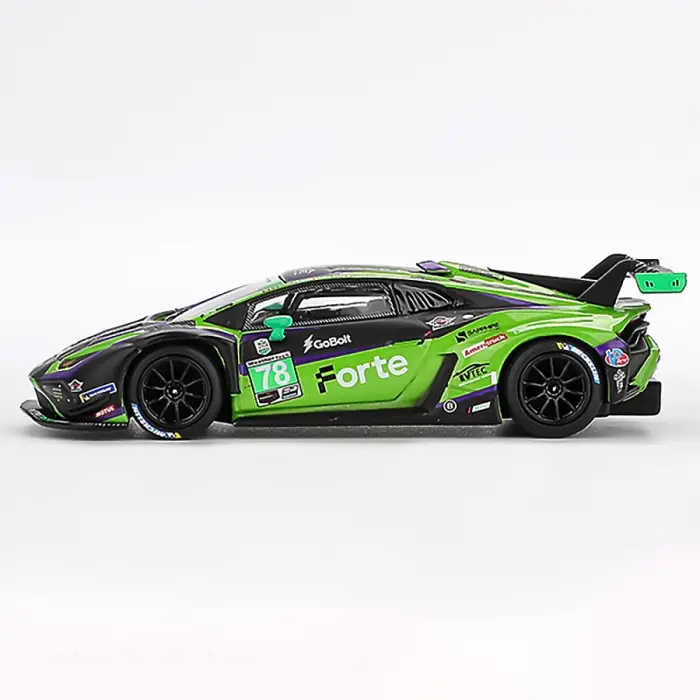 Mini GT 1/64 Lamborghini Huracán GT3 EVO2 #78 Forte Racing 2024 IMSA Daytona 24 Hrs - MGT01062