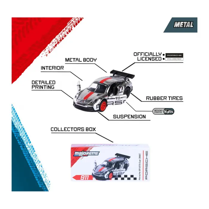 Majorette Porsche Motorsport Deluxe Die-cast Model Araçlar