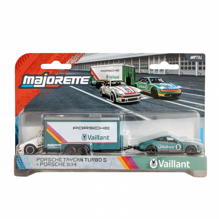 Majorette Racing Deluxe Trailer 4lü Metal Model Araba Seti