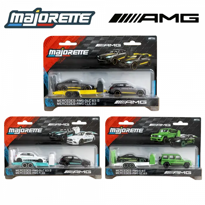Majorette Mercedes-AMG Deluxe Trailer 3’lü Model Araç Seti