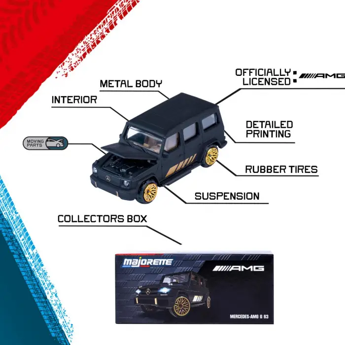 Majorette Mercedes AMG Deluxe 6lı Die Cast Model Araba