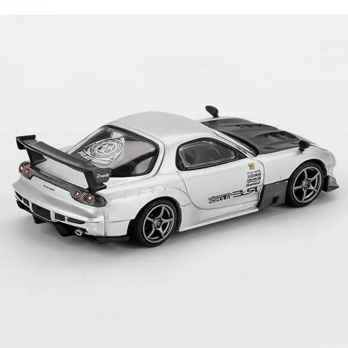Mini GT 1/64 Mazda RX-7 RE-Amemiya Silver Metallic - MGT01106