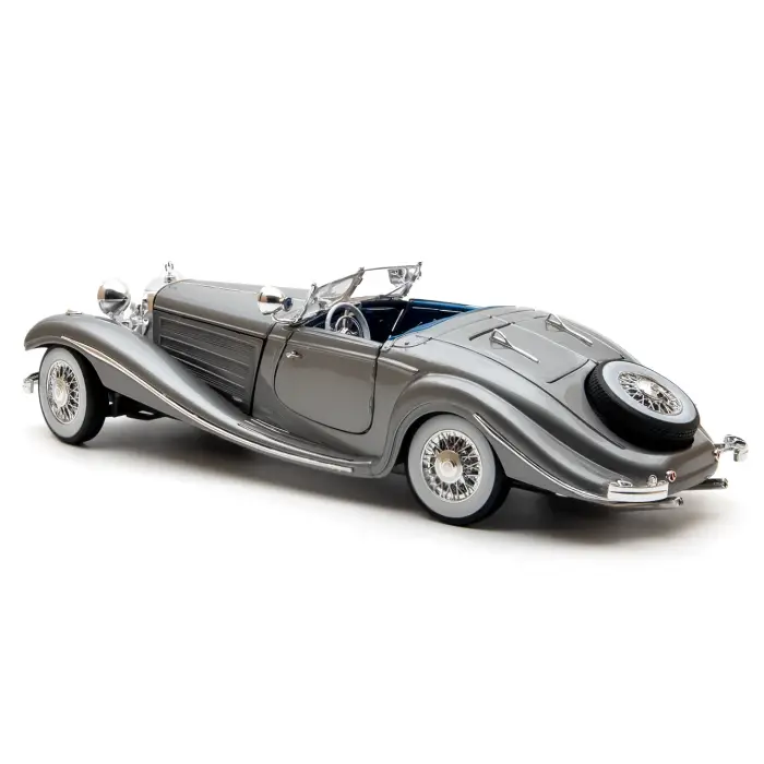 Maisto Premiere Edition 1:18 1936 Mercedes Benz 500 K Typ Specialroadster Gri - 36055