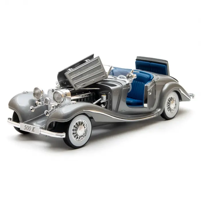 Maisto Premiere Edition 1:18 1936 Mercedes Benz 500 K Typ Specialroadster Gri - 36055