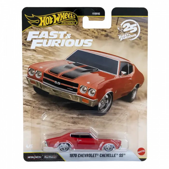 Hot Wheels Premium Fast Furious 25 Years 4 Araçlık Set - HNW46 - 979P