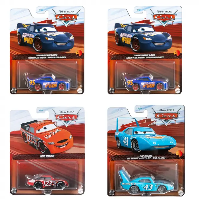 Disney Pixar Cars Tekli Karakter Araçları DXV29 - 96FF 24lü Kutu