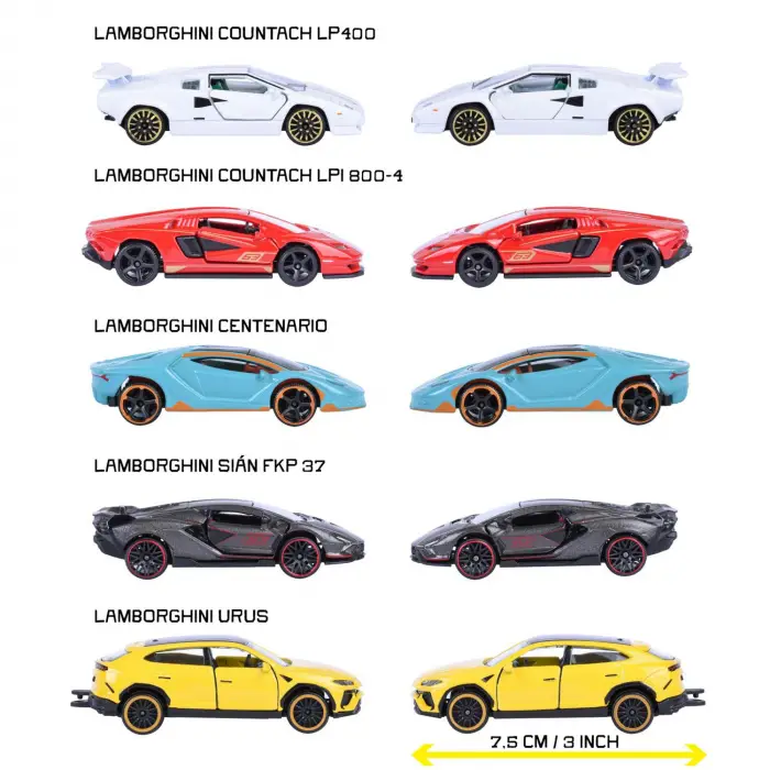 Majorette Gift Pack - Lamborghini 5 Araçlık Paket