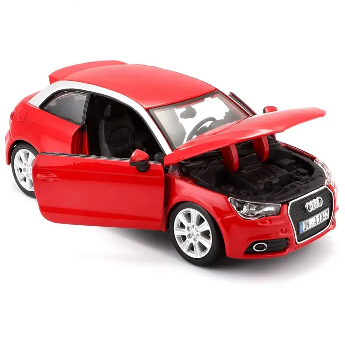 Bburago 1:24 Audi A1 Kırmızı Diecast Model Araba - 18-22127