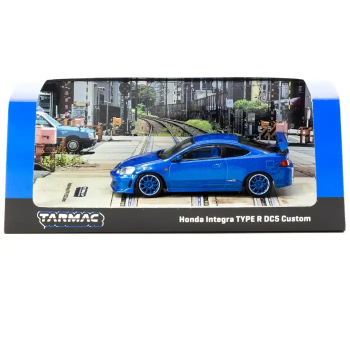 Tarmac Works 1/64 Honda Integra TYPE R DC5 Custom Blue Metallic - ROAD64 T64R-TL022-BL