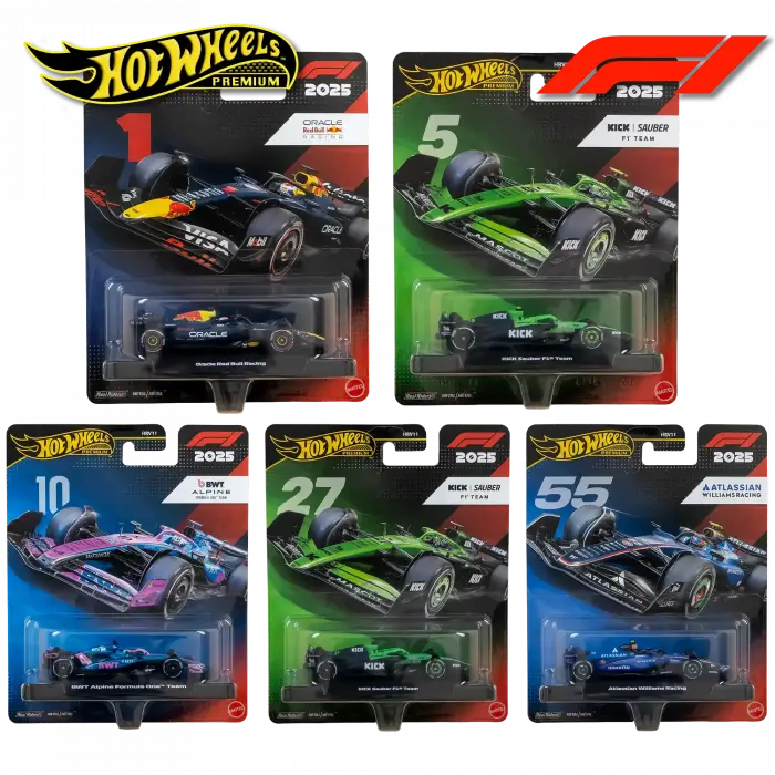 Hot Wheels Premium 2025 Formula 1 - 5 Araçlık Set - HRV11-979K