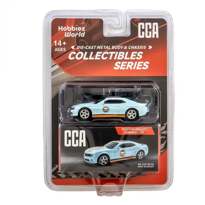 CCA 1:64 Collectibles Series 2013 Chevrolet Camaro SS Diecast Model Araba Mavi - 82530C