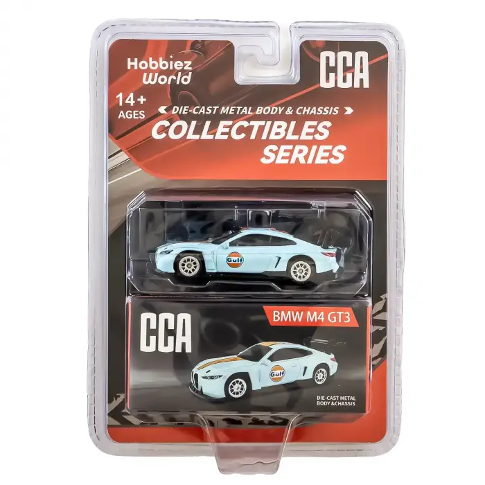 CCA 1:64 Collectibles Series BMW M4 GT3 Diecast Model Araba Mavi - 82516C
