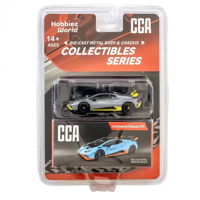 CCA 1:64 Collectibles Series Lamborghini Huracan STO Diecast Model Araba Gri - 82512AC
