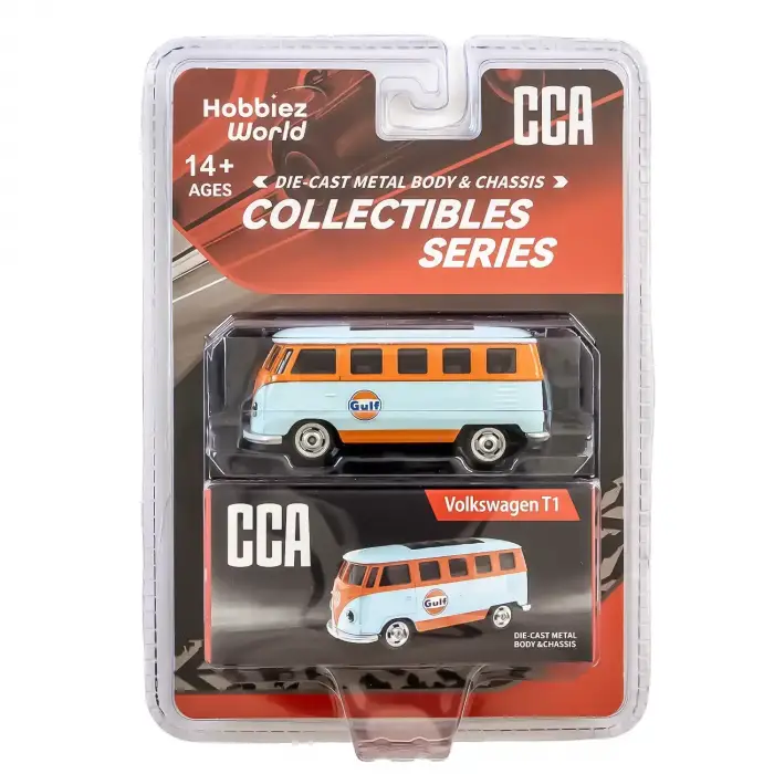CCA 1:64 Collectibles Series Volkswagen T1 Diecast Model Araba Mavi - 82526FC