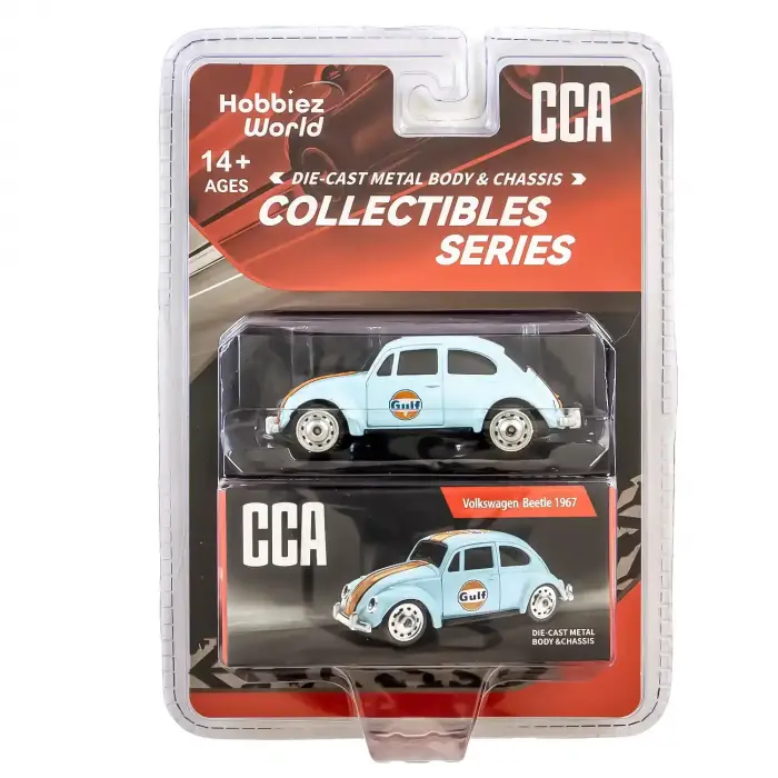 CCA 1:64 Collectibles Series Volkswagen Beetle 1967 Diecast Model Araba Mavi - 82525FC