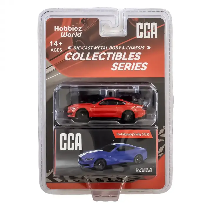 CCA 1:64 Collectibles Series Ford Mustang Shelby GT350 Diecast Model Araba Kırmızı - 82534C