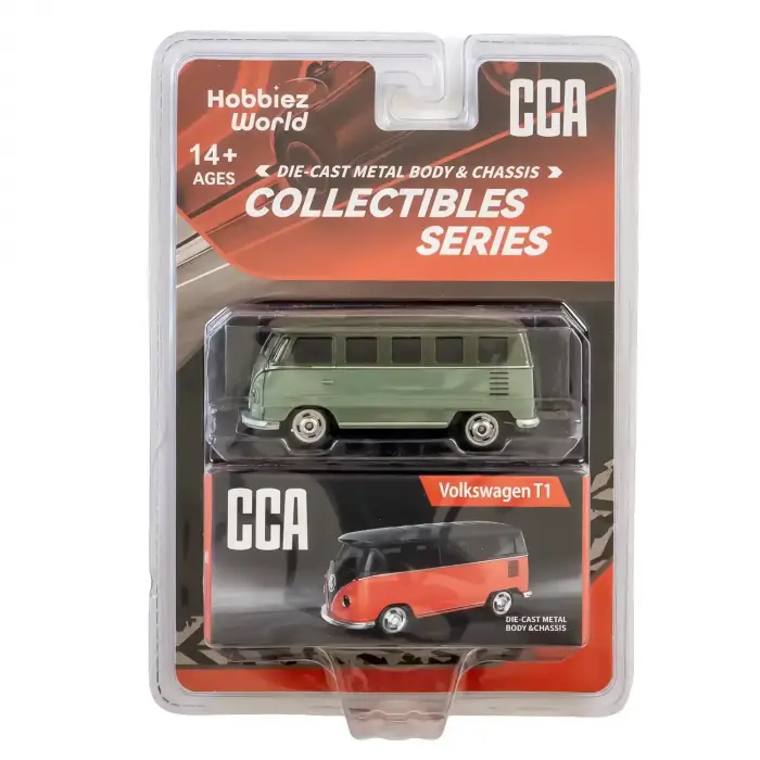 CCA 1:64 Collectibles Series Volkswagen T1 Diecast Model Araba Yeşil - 82526C