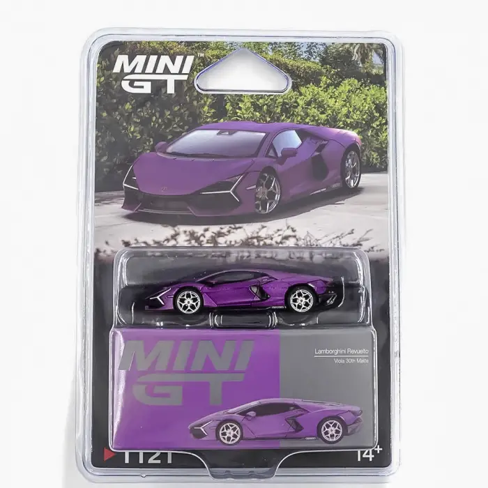 Mini GT 1/64 Lamborghini Revuelto Viola 30th Matte - Blister Paket MGT01121-BL