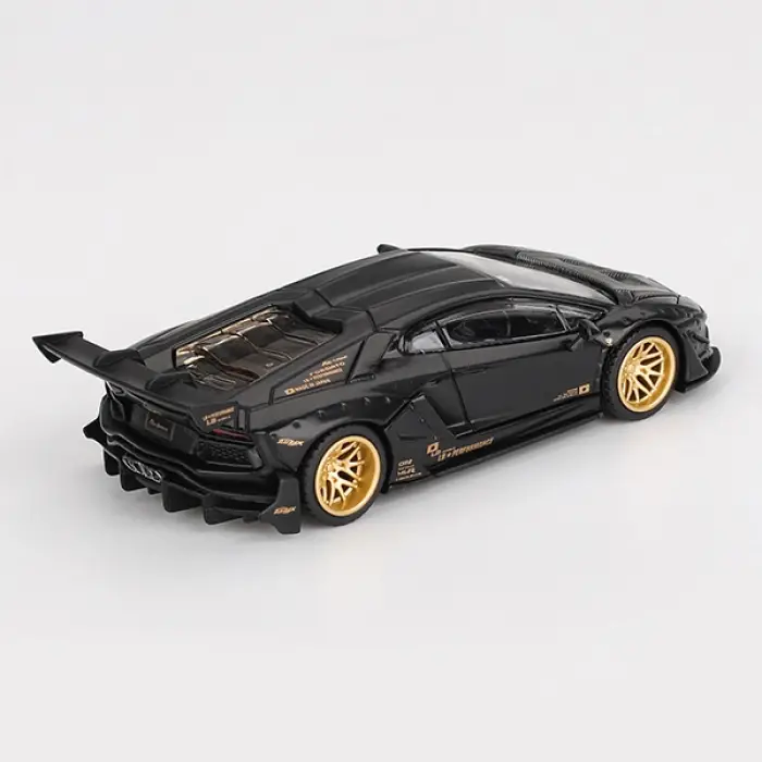 Mini GT 1/64 LB WORKS Lamborghini Aventador Limited Edition Matte Black - MGT01087
