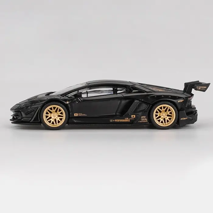 Mini GT 1/64 LB WORKS Lamborghini Aventador Limited Edition Matte Black - MGT01087