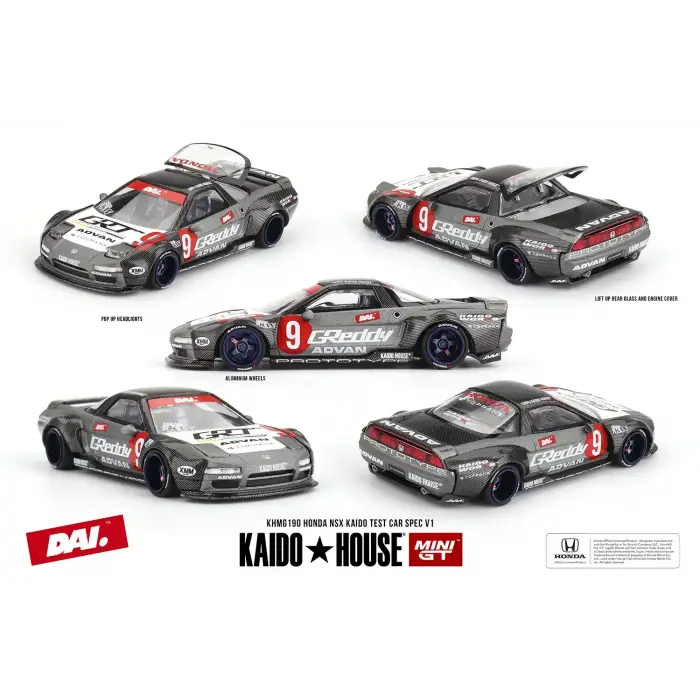 Mini GT Kaido House 1/64 Honda NSX Kaido Test Car Spec V1 - KHMG190