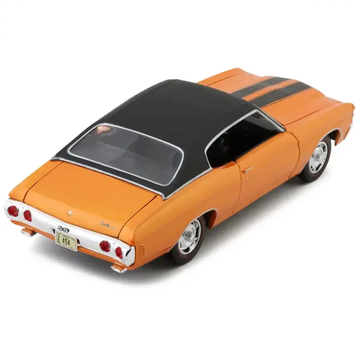 Maisto 1:18 1971 Chevrolet Chevelle SS 454 Sport Coupe Diecast Model Araba Turuncu - 31890