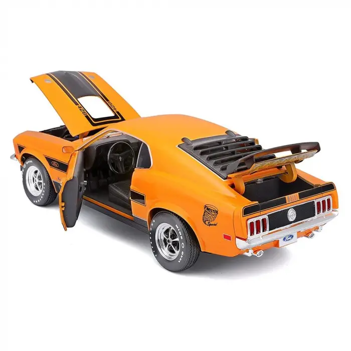 Maisto 1:18 1970 Ford Mustang Mack 1 Diecast Model Araba Turuncu - 31453