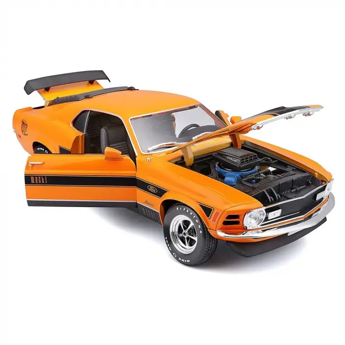 Maisto 1:18 1970 Ford Mustang Mack 1 Diecast Model Araba Turuncu - 31453
