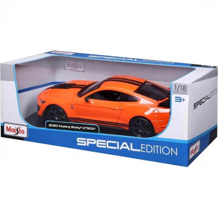Miasto 1:18 2020 Mustang Shelby GT500 Diecast Model Araba Turuncu - 31388